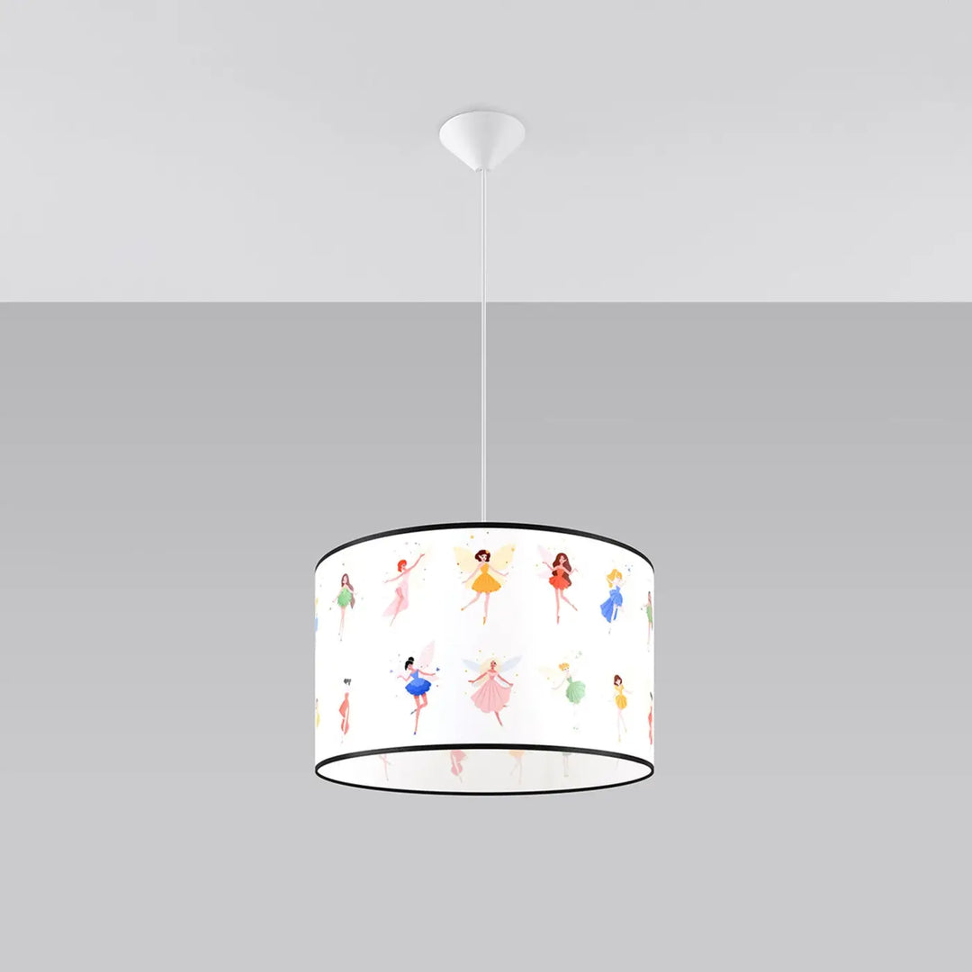 Suspension multicolore éteinte