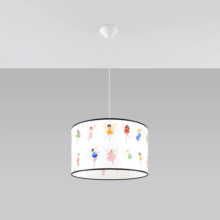 Suspension multicolore éteinte