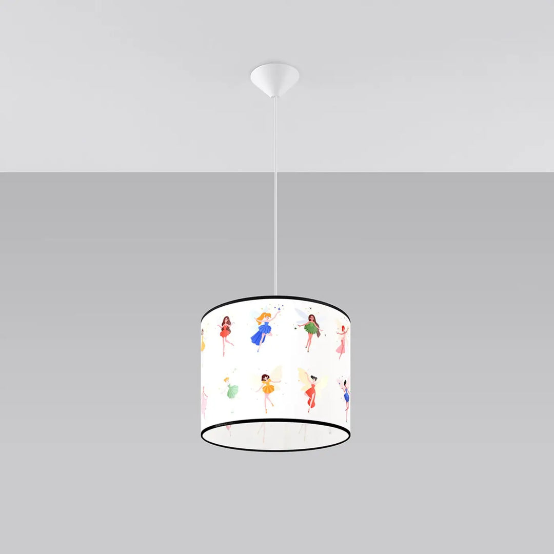 Suspension multicolore éteinte