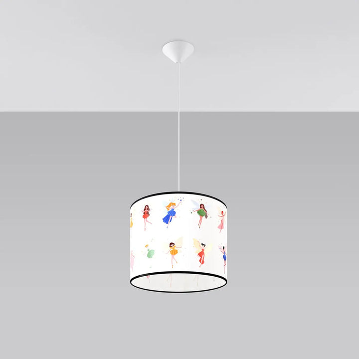 Suspension multicolore éteinte