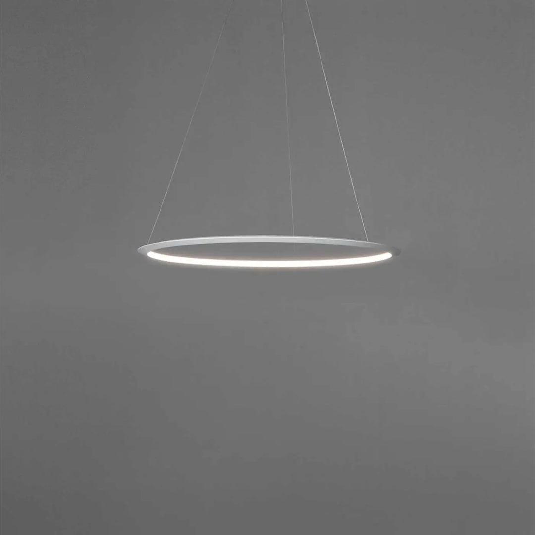 Détail de la suspension Circular en aluminium blanc #couleur_blanc