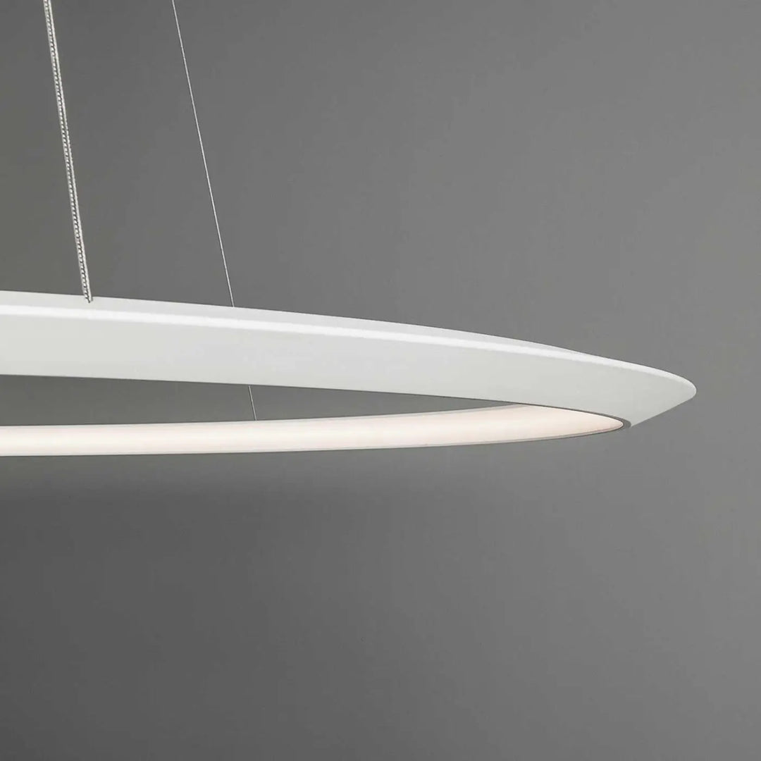 Détail de l'anneau de la suspension Circular blanche #couleur_blanc