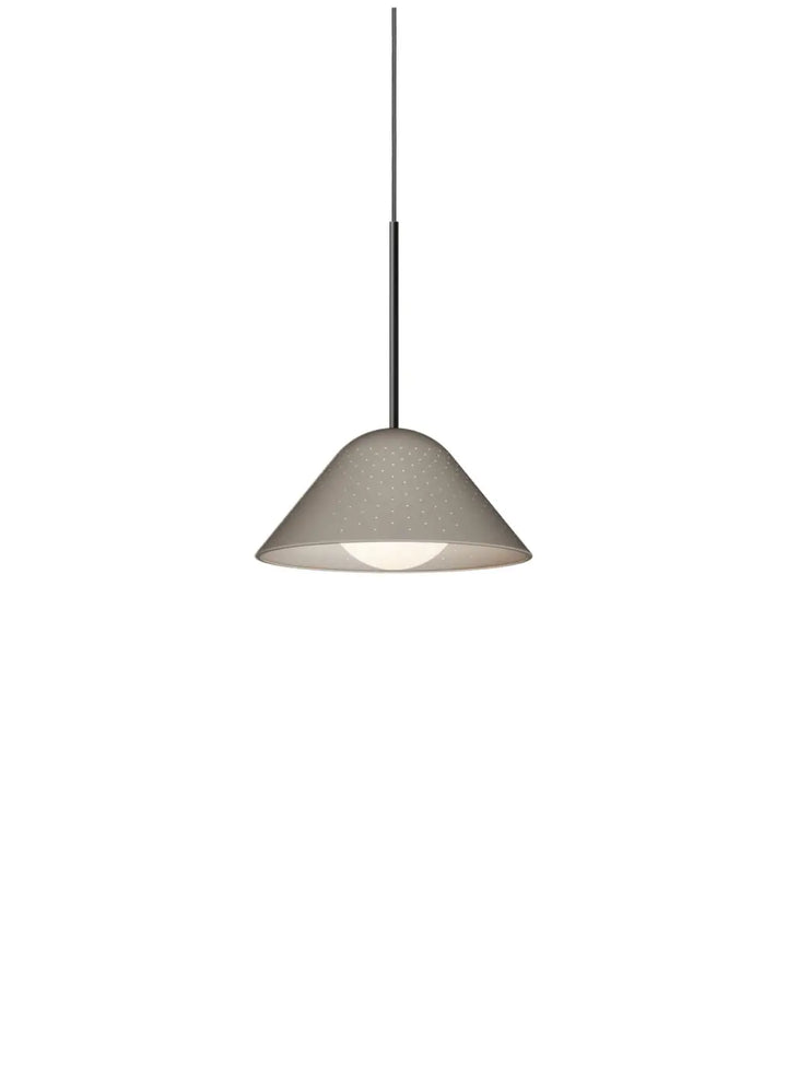 Suspension Bola Bell marron à tige noire, taille petite