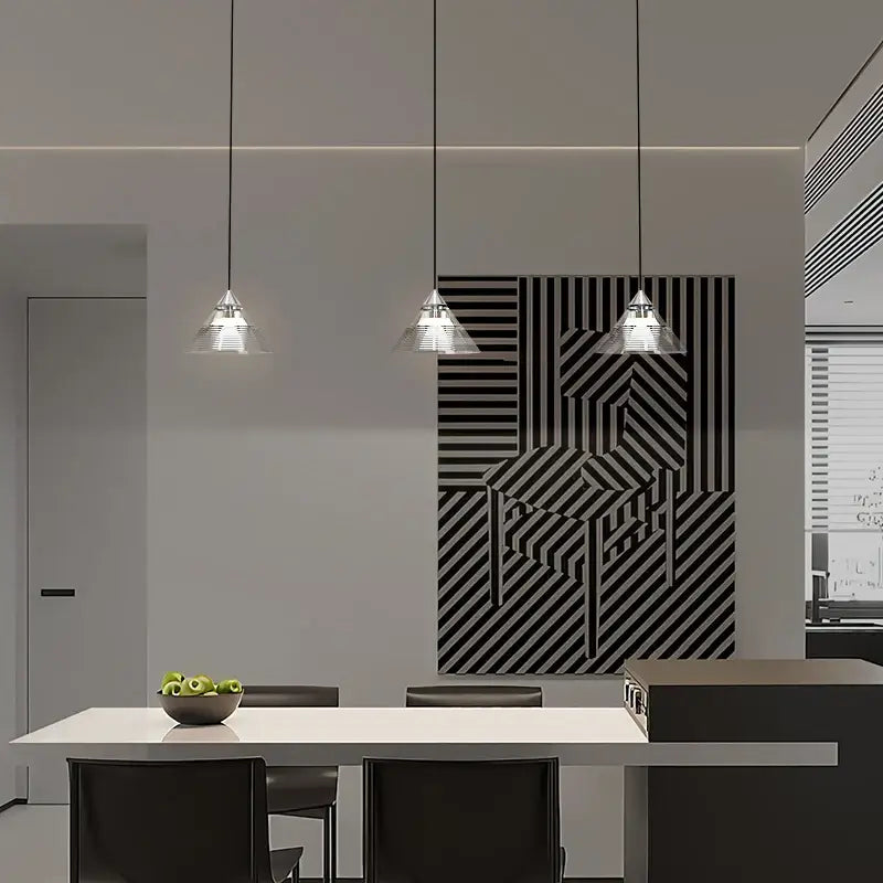 New Minimalist Restaurant Chandelier Bedside Line Lamp Modern Light Luxury Advanced Can Lift Small Chandelier Bar Lamps