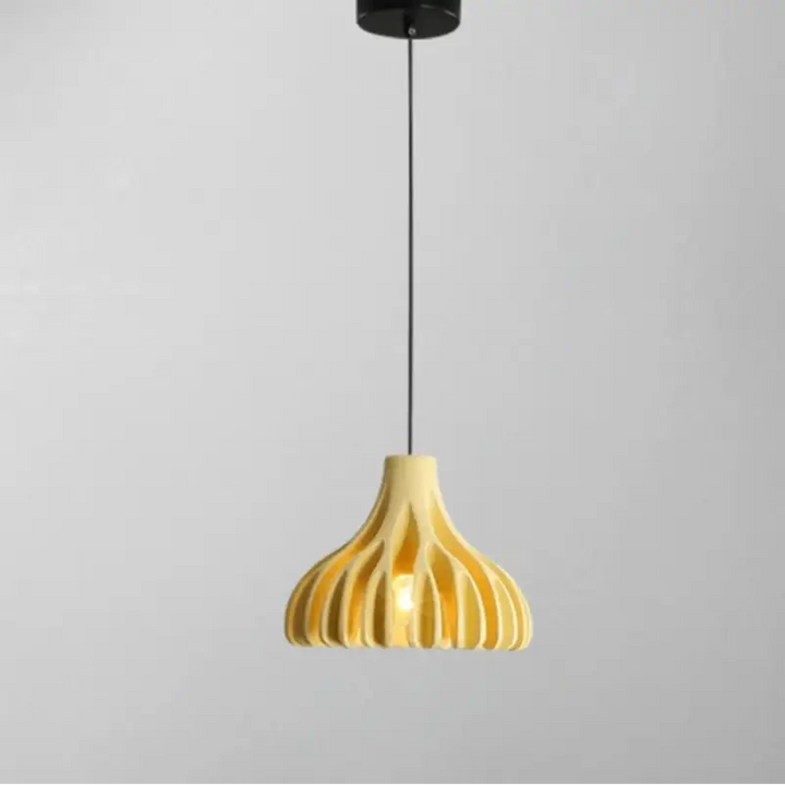 Suspension Contemporaine En Bois Et Couleur Chic Élégante