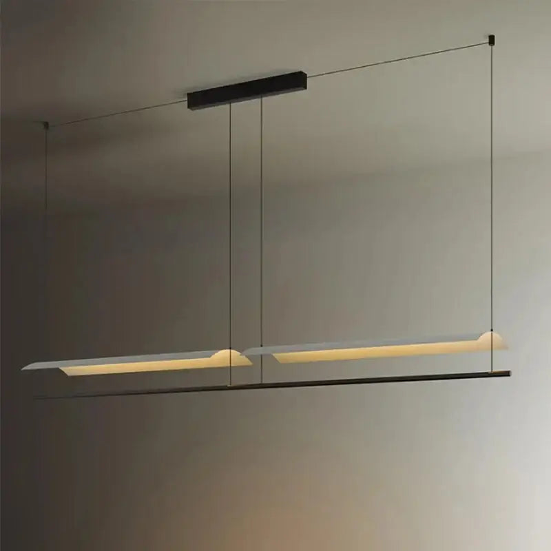 Suspension contemporaine minimaliste noir style chic