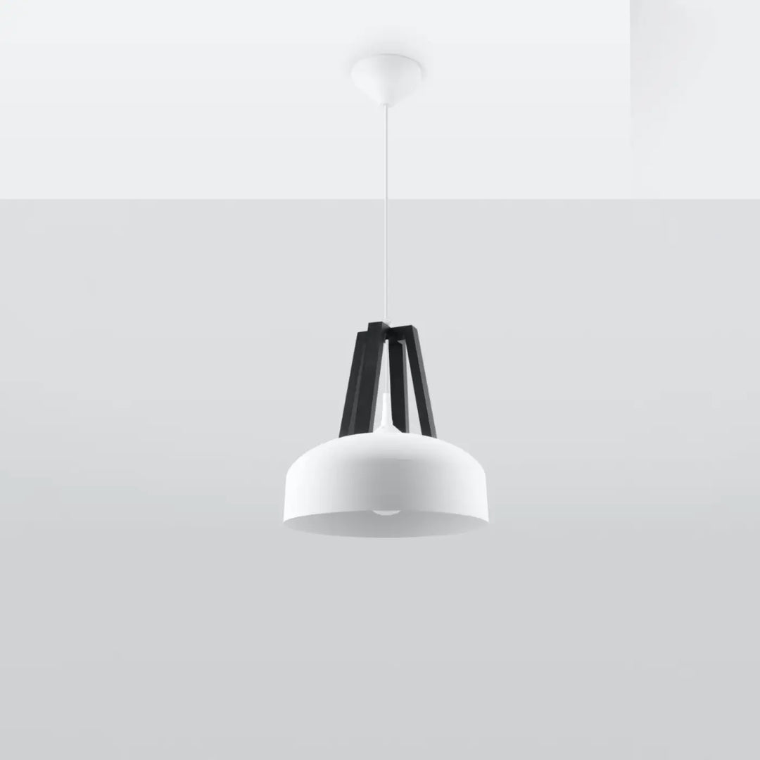 Suspension blanc/noir éteinte