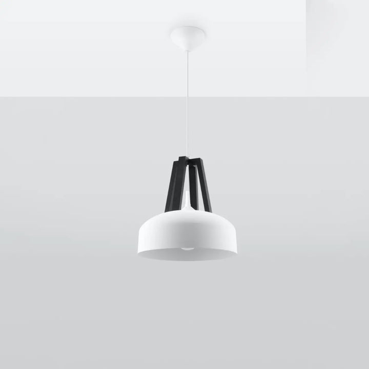 Suspension blanc/noir éteinte