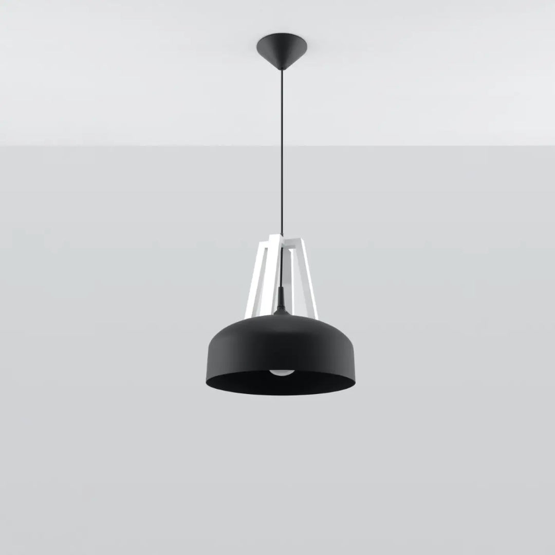 Suspension noir/blanc éteinte