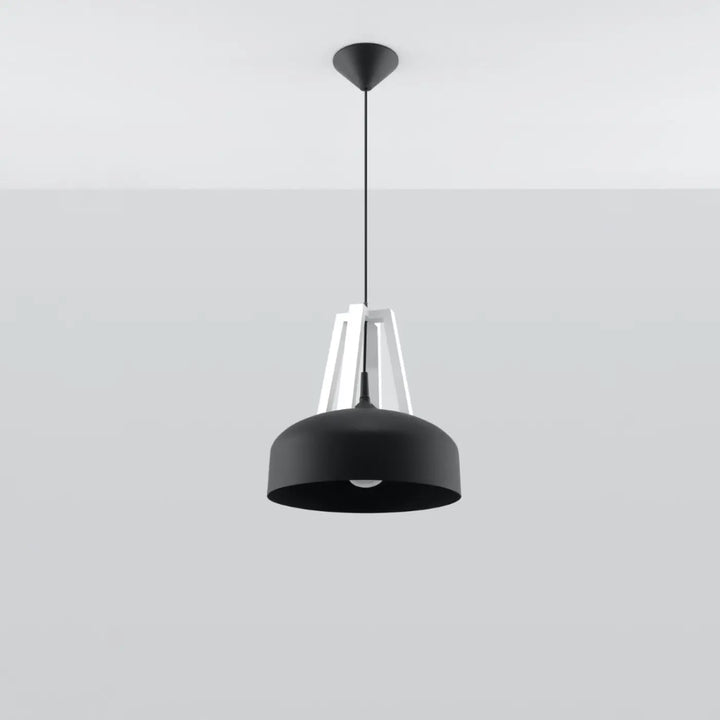 Suspension noir/blanc éteinte