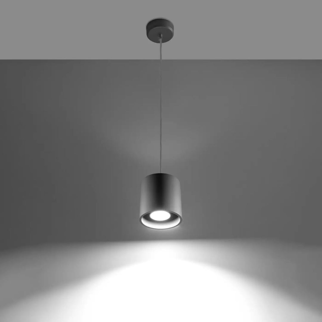 Suspension gris allumée