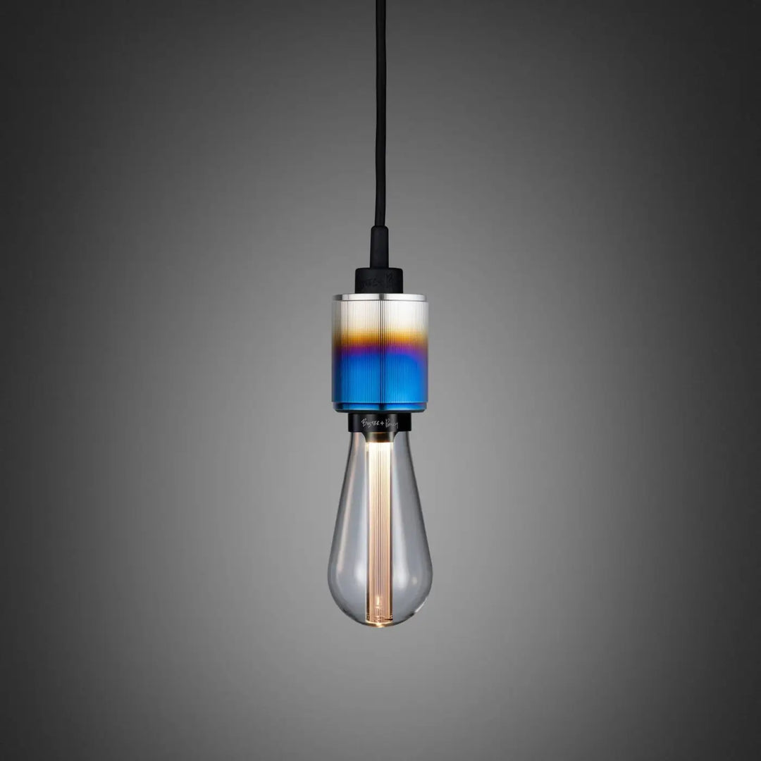 Suspension Heavy Metal à gravure alignée en acier brûlé #couleur_multicolore