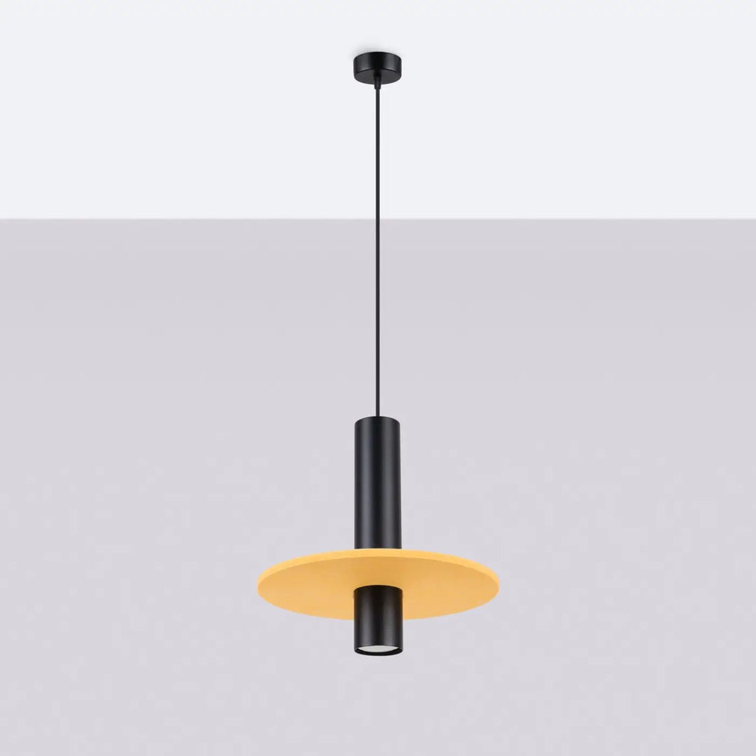 Suspension jaune/noir éteinte