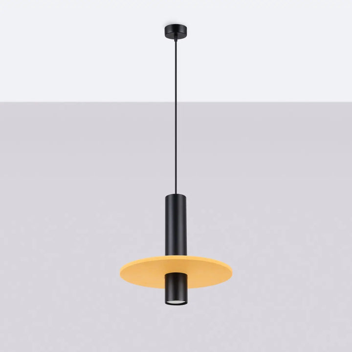 Suspension jaune/noir éteinte