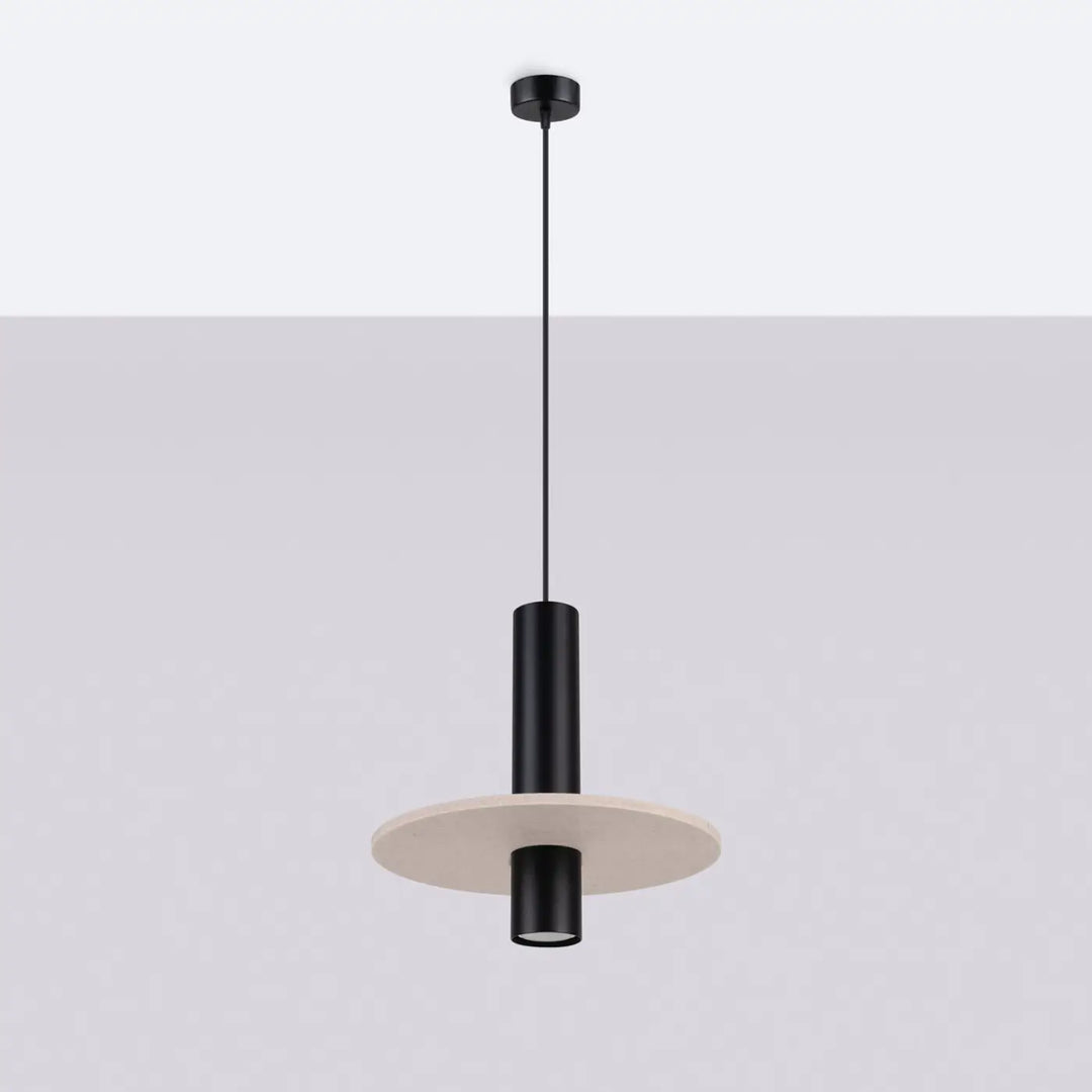 Suspension beige/noir éteinte