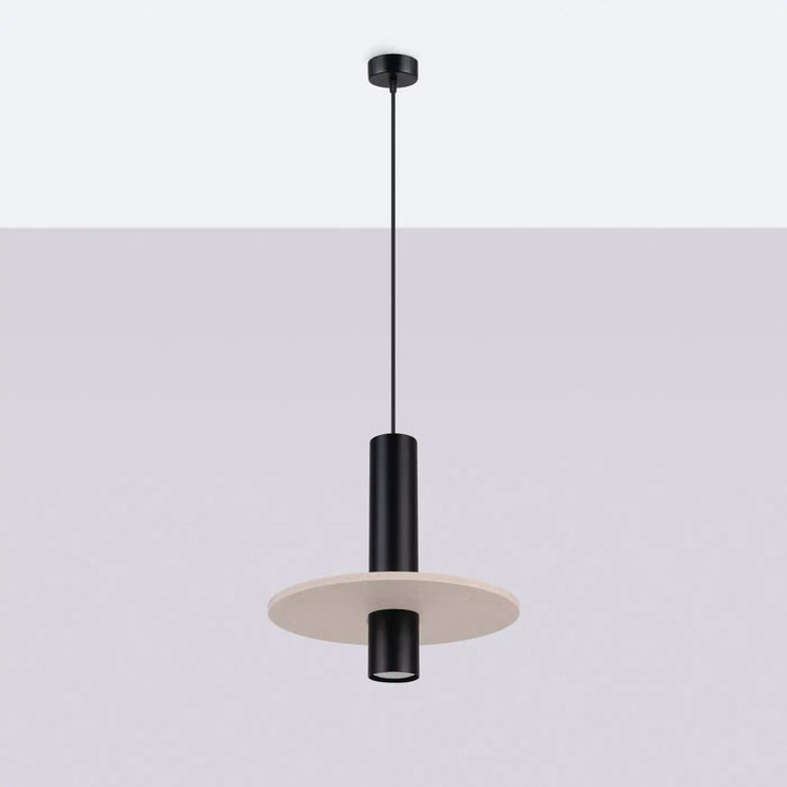Suspension beige/noir éteinte