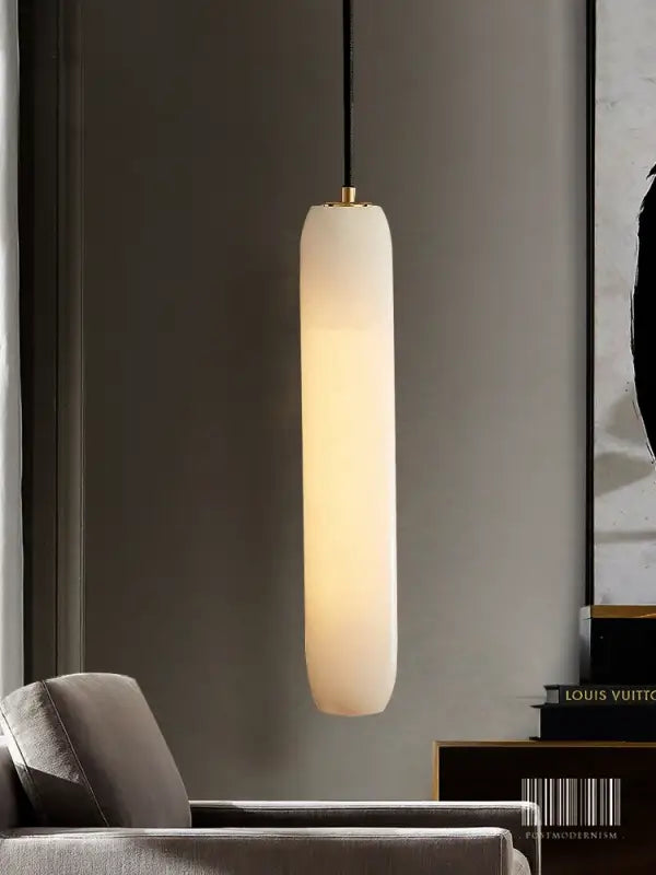 Modern and Minimalist All Copper Natural Marble Chandelier Suitable for Bedroom Bedside Study Balcony Restaurant E14
