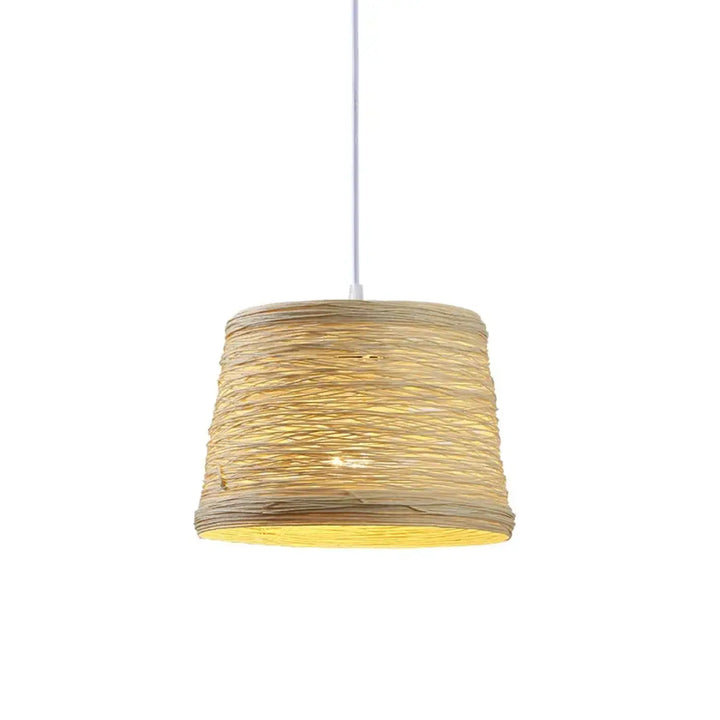 Suspension décorative bohème en fibres colorées stylé