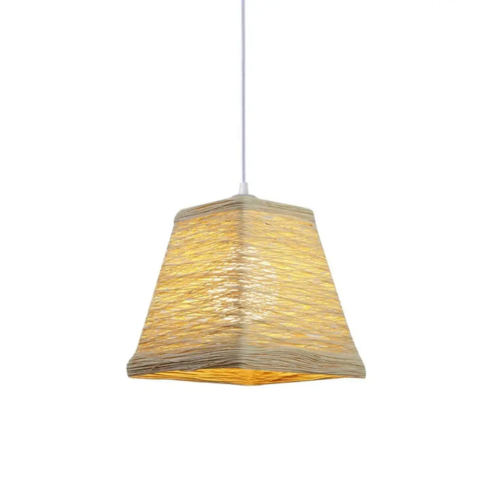 Suspension décorative bohème en fibres colorées stylé