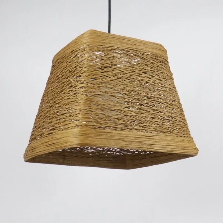 Suspension décorative bohème en fibres colorées stylé