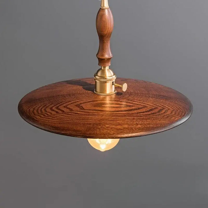 Suspension décorative bois sculpté style rétro style vintage