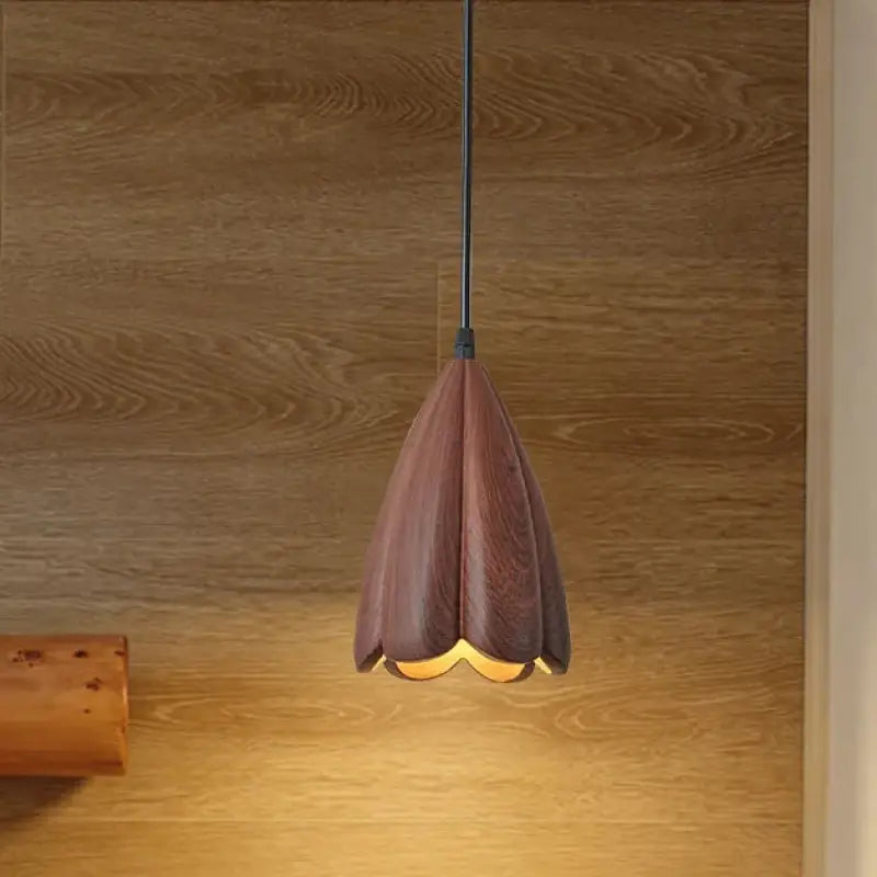 Suspension décorative effet bois style naturel chic