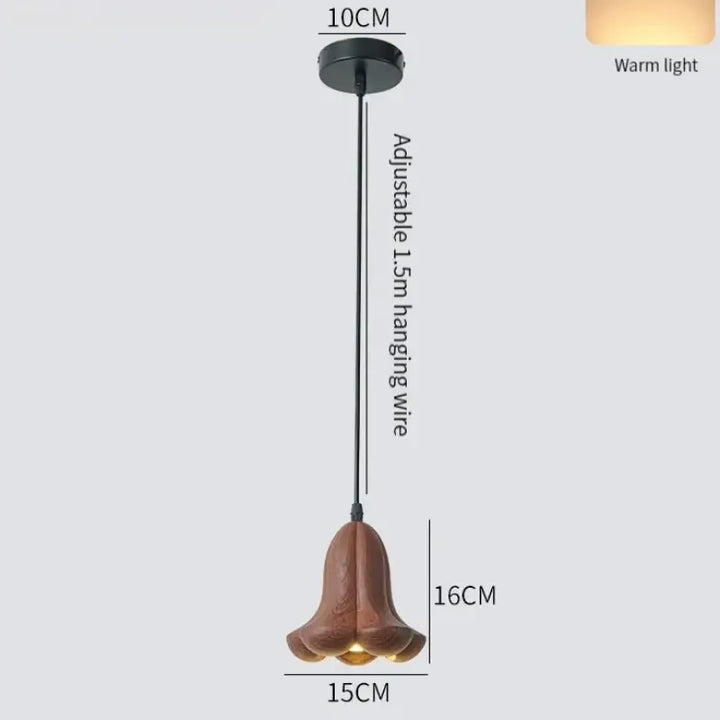 Suspension décorative effet bois style naturel chic