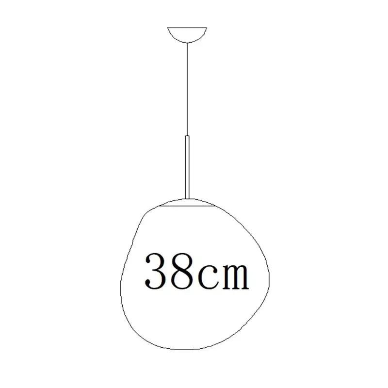 Suspension design en acrylique moderne élégant chic doré