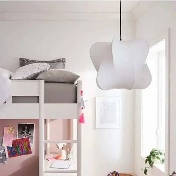 Suspension blanche en forme de nuage élégante style aérien