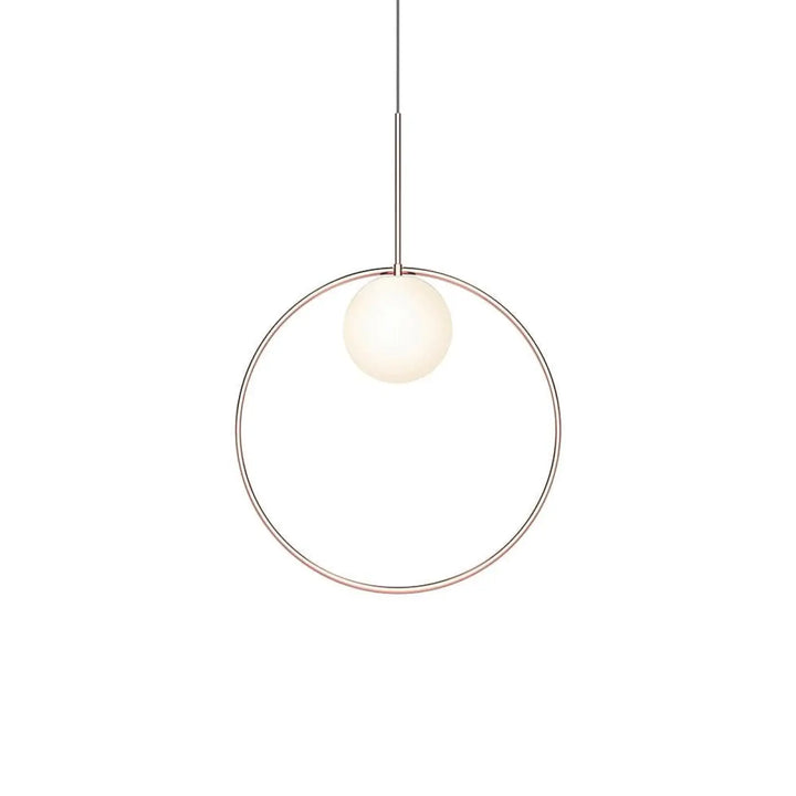 Suspension Bola Halo or rose, anneau de 46 cm
