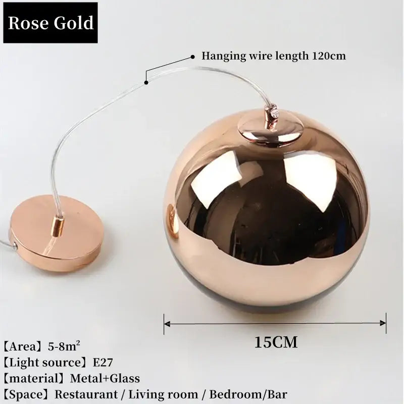 Suspension design contemporaine en verre style élégant