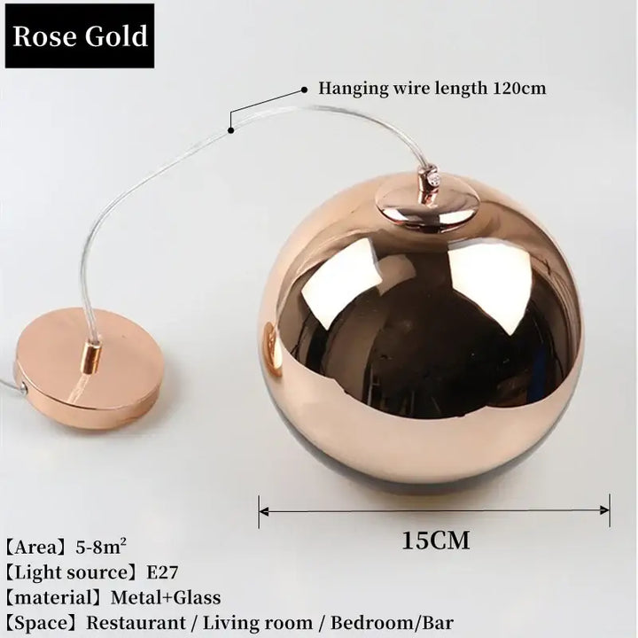 Suspension design contemporaine en verre style élégant