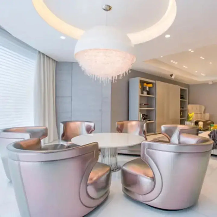 Suspension design demi sphère avec cristaux éblouissants