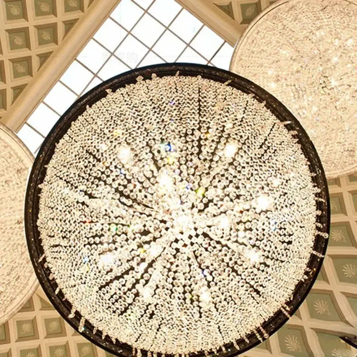 Suspension design demi sphère avec cristaux éblouissants