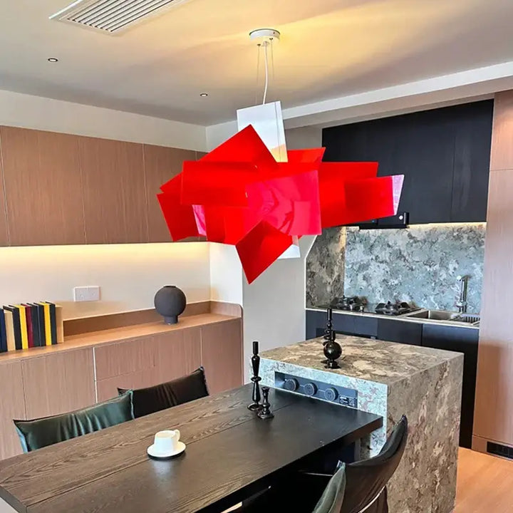 Suspension Design Géométrique Modulable en Acrylique

