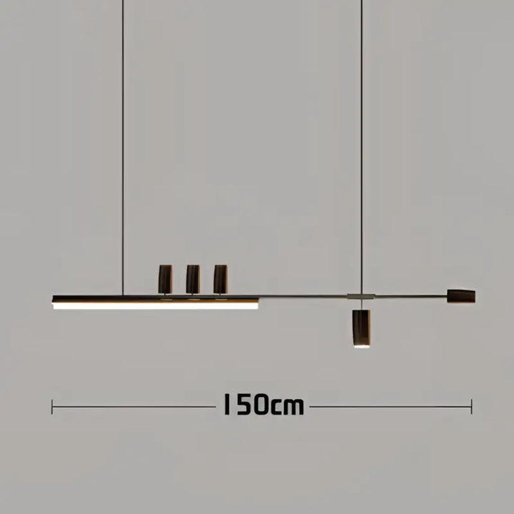 Suspension design led linéaire éclairage architecte chic