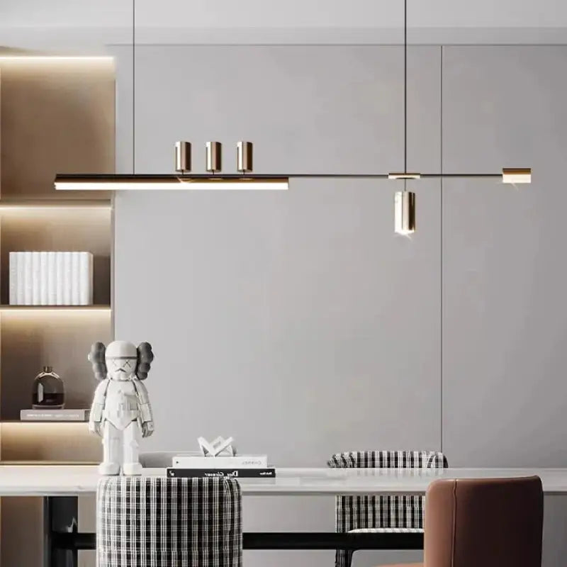 Suspension design led linéaire éclairage architecte chic