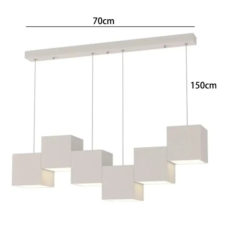 Suspension design led graphique linéaire style moderne chic
