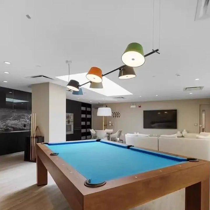 Suspension design led linéaire moderne multicolore style