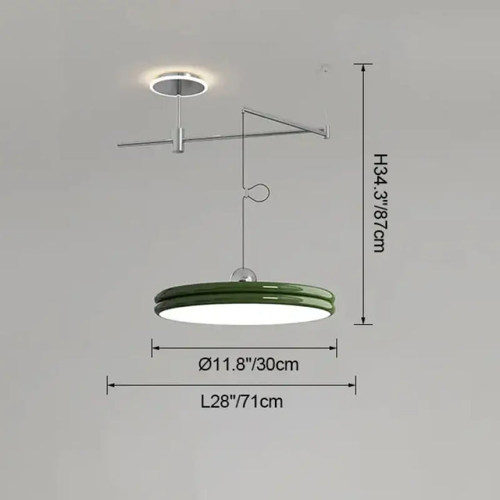 Suspension moderne à bras orientable élégant ambiance