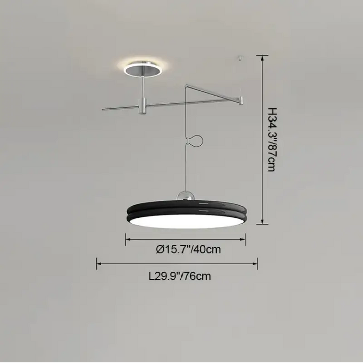 Suspension moderne à bras orientable élégant ambiance