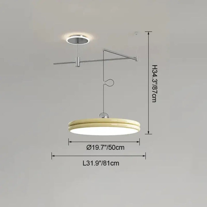 Suspension moderne à bras orientable élégant ambiance