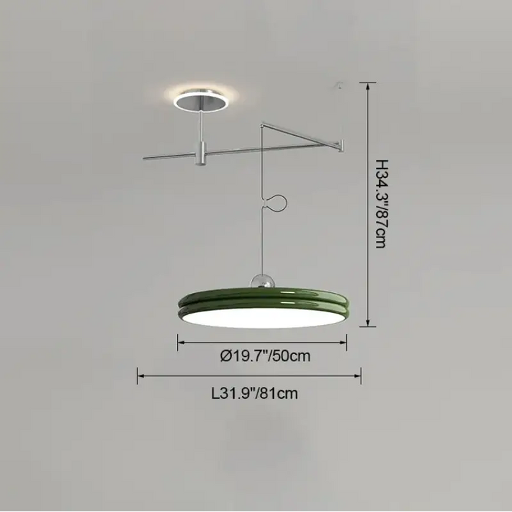 Suspension moderne à bras orientable élégant ambiance