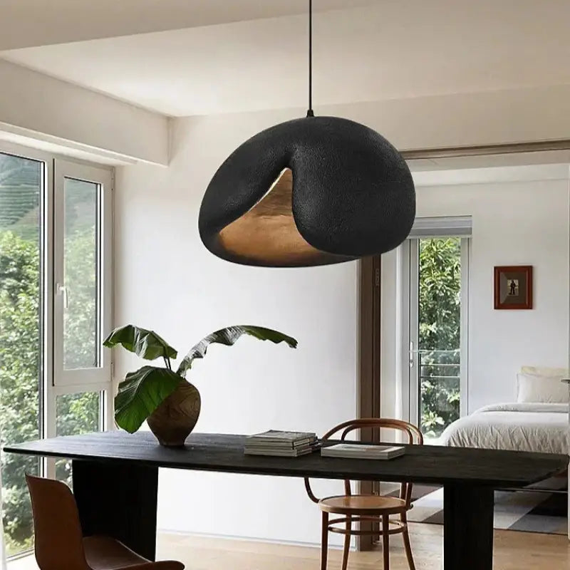 Suspension Design Moderne Ouverture Asymétrique Dorée

