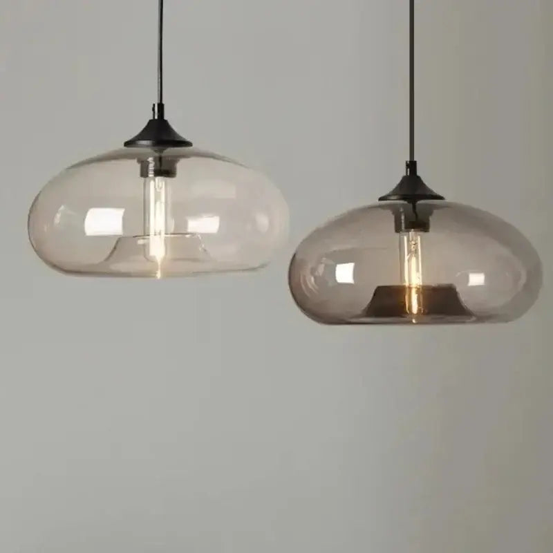 Suspension design moderne en verre coloré décoratif