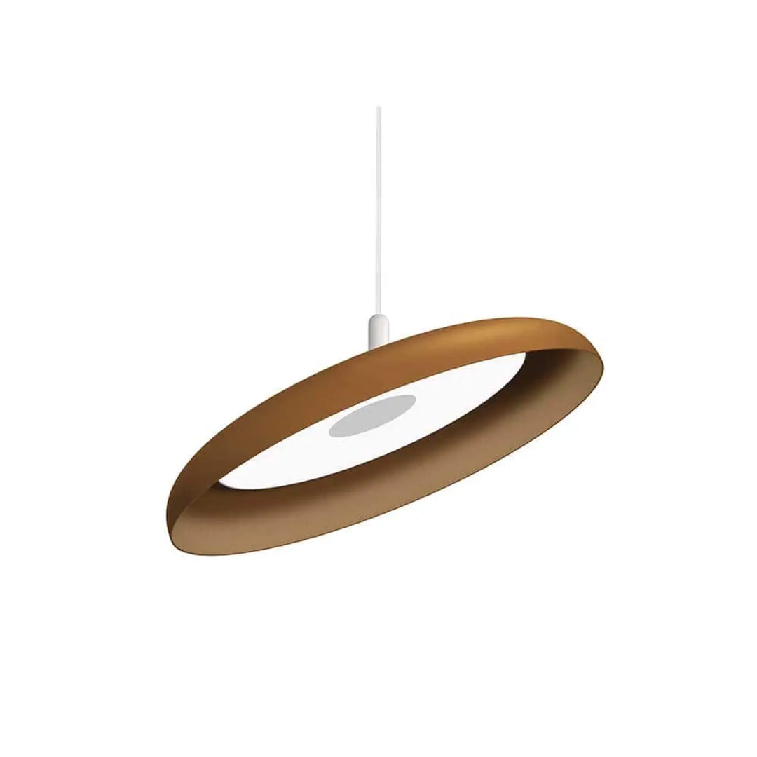 Suspension Nivél terracotta de 56 cm, câble blanc