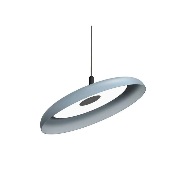 Suspension Nivél bleu ardoise de 56 cm, câble noir