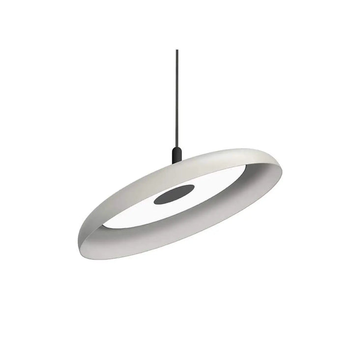 Suspension Nivél blanc mat de 56 cm, câble noir