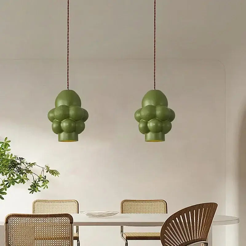 Modern Minimalist LED Chandelier French Cream Style Dining Table Bedroom Study Cloakroom Pendant Lamp Home Decor Light