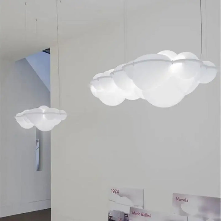 Suspension design en nuages LED blanc

